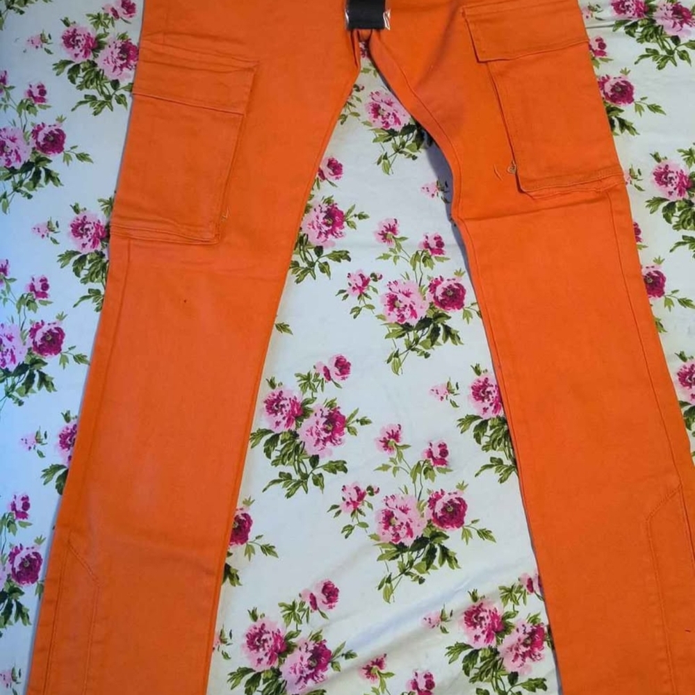 Kdnk Orange Cargo Pants